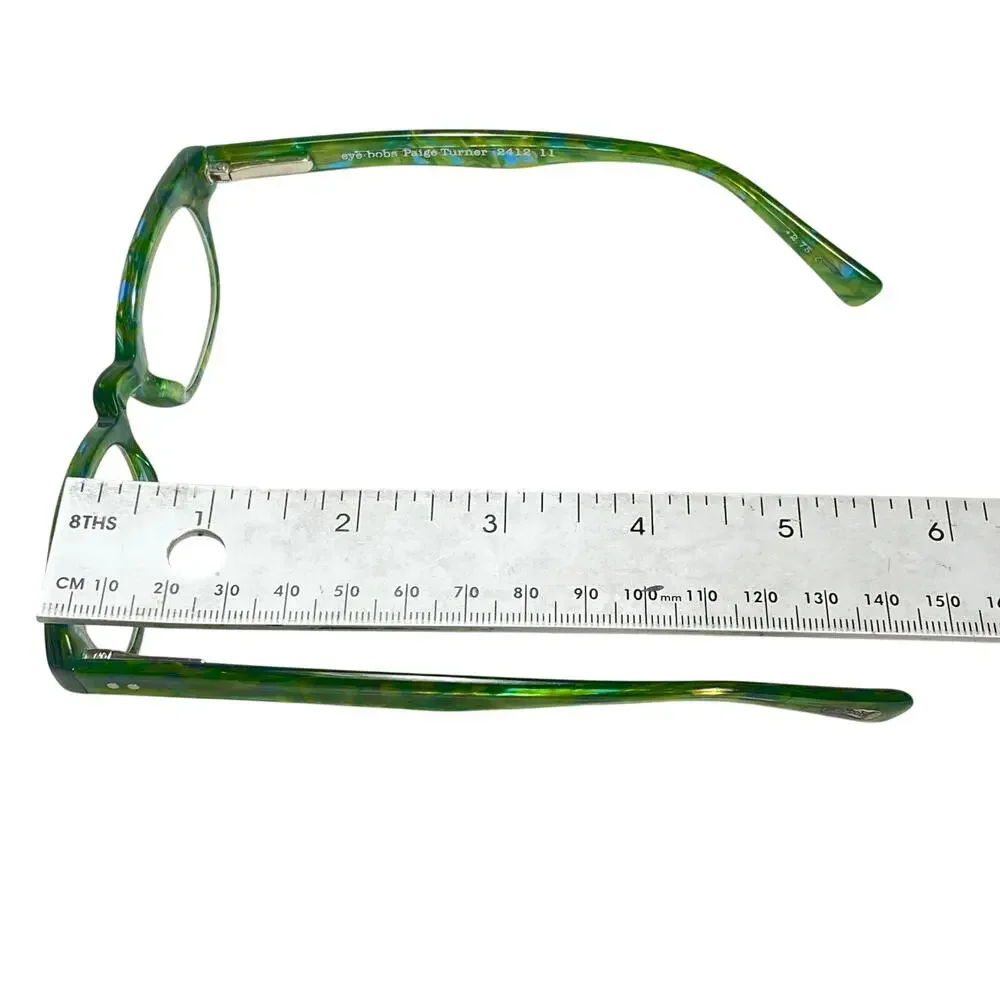 Eyebobs Paige Turner 2412 11 Green Mottled Tortoise Eyeglasses Frame Frames Only
